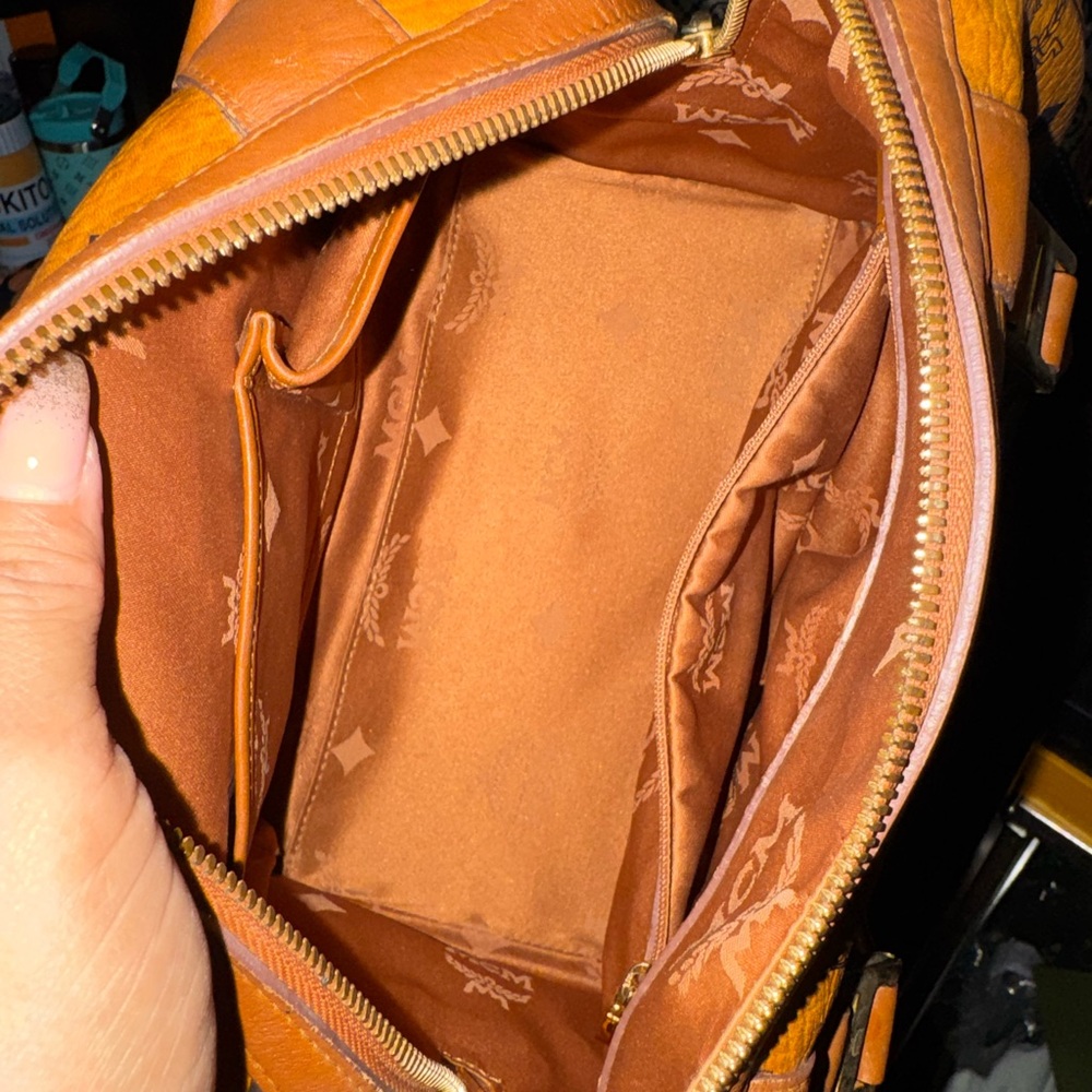 MCM Cognac Leather Boston bag - Picture 5 of 6